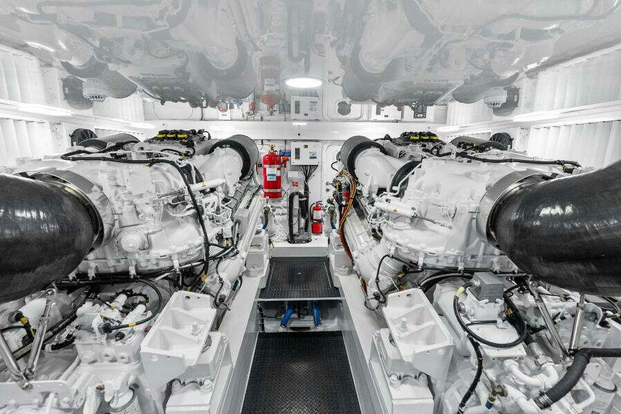 2022 Viking 68 Enclosed Bridge- PIPE DREAM- Engine Room