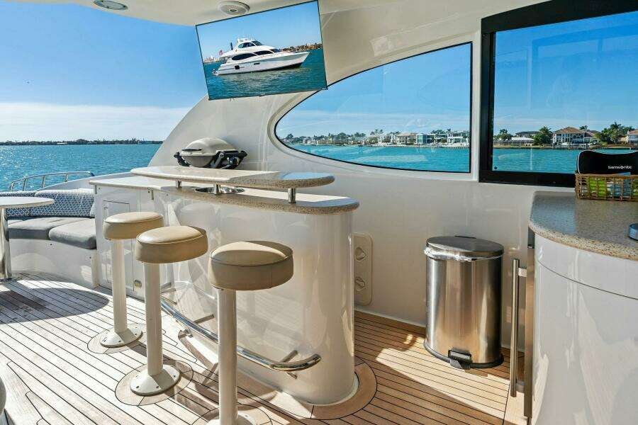 2005 Lazzara Yachts 80 'Summerwind' - Skybridge Bar/Galley
