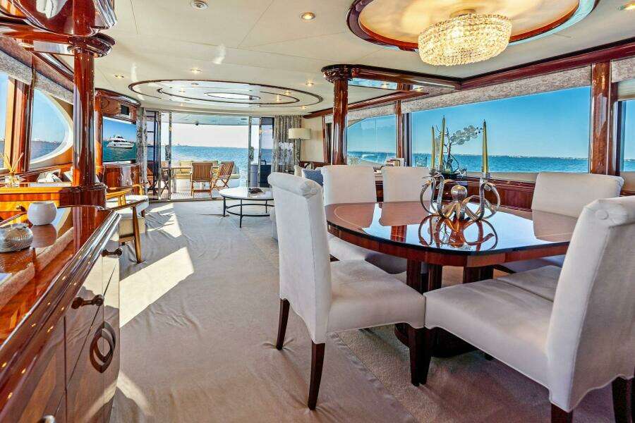 2005 Lazzara Yachts 80 'Summerwind' - Dinning Area