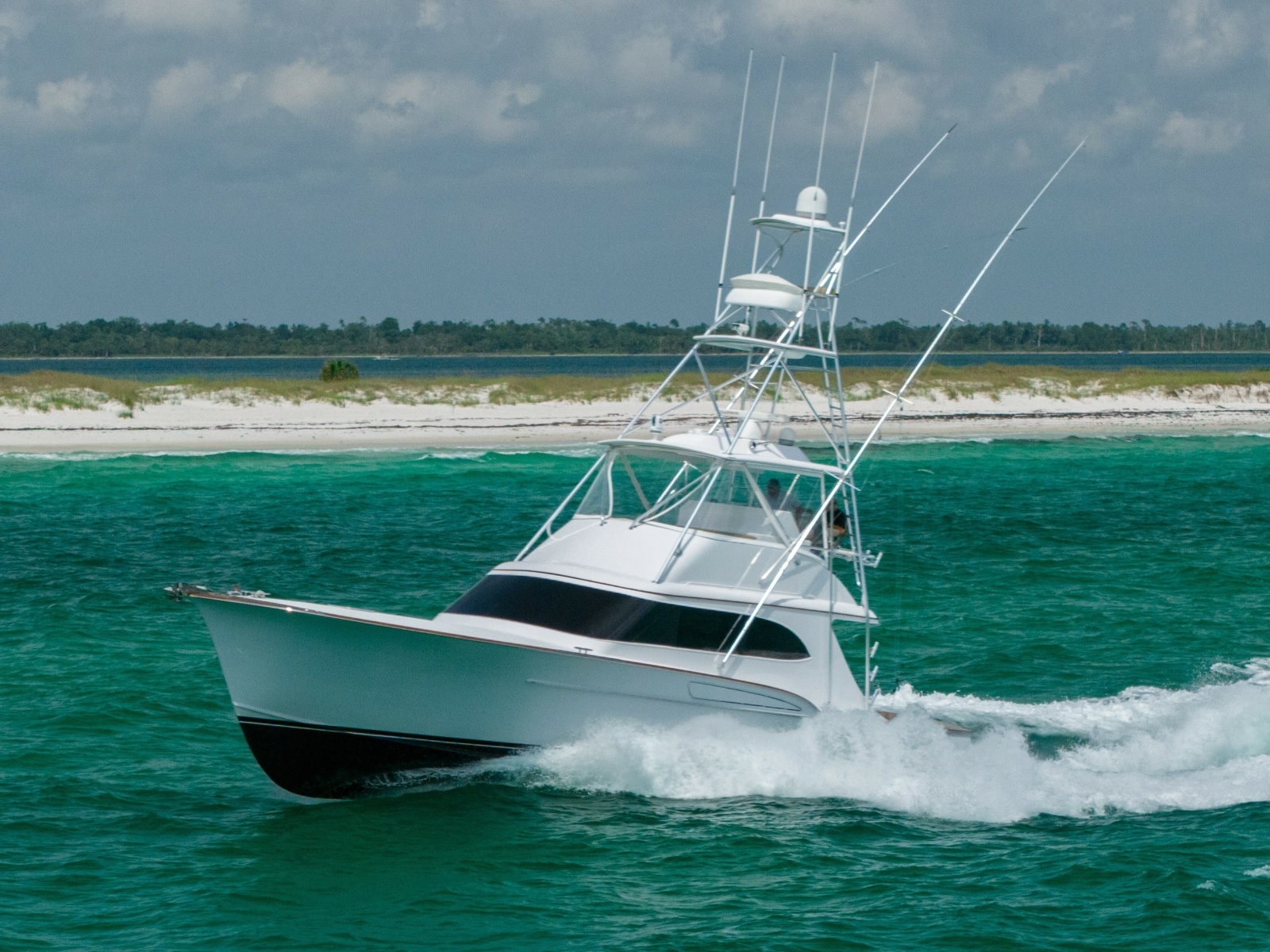 2000 Custom Carolina 50 Convertible- Profile