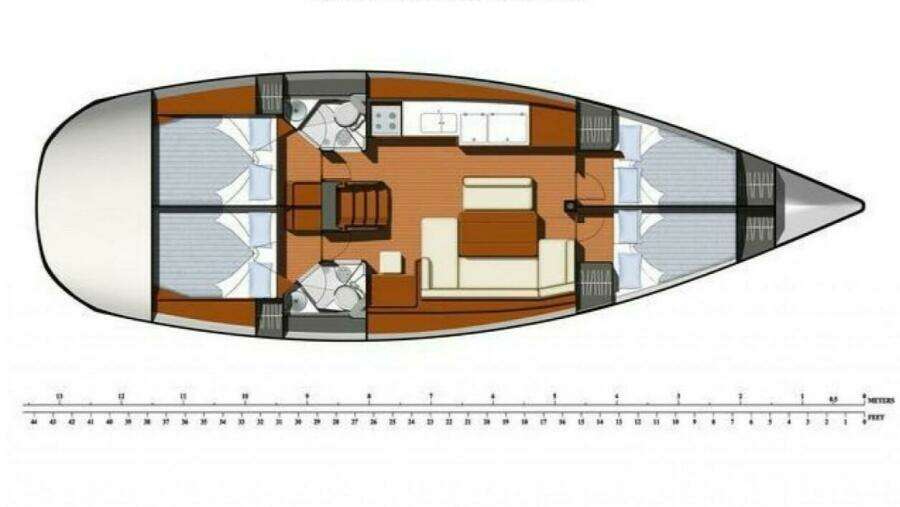 Xaron 45ft Jeanneau Yacht For Sale