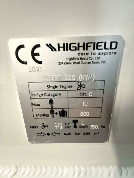 17ft Highfield Yacht For Sale