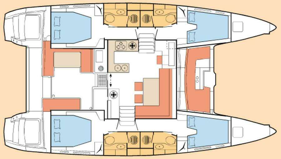 Neon Moon 45ft Lagoon Yacht For Sale