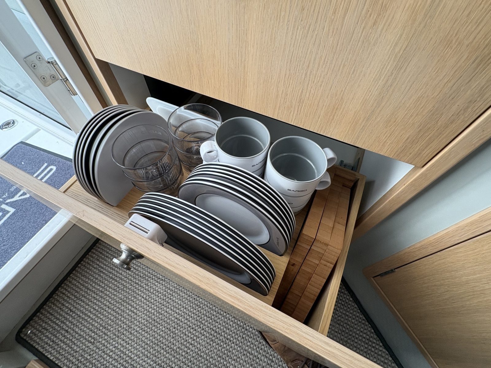 2021 Sargo 36 Explorer galley storage