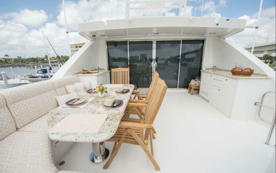 Cheoy Lee 95 FOOTLOOSE - Skybridge Aft