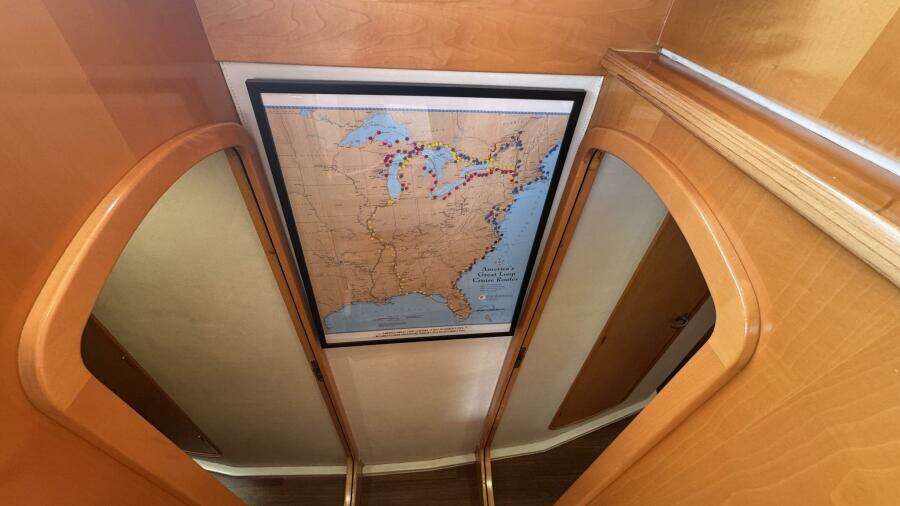 Companionway to Starboard Hull