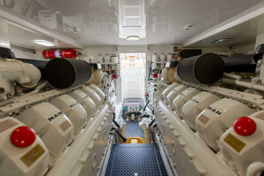 2015 Viking 52 Sport Tower- UP TO IT- Engine Room