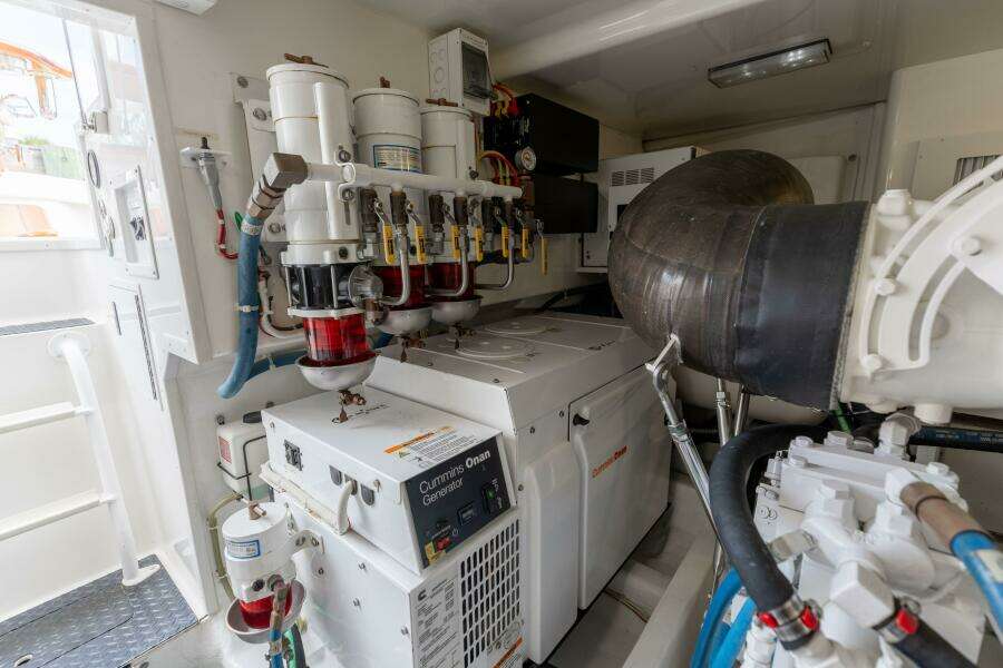 2015 Viking 52 Sport Tower- UP TO IT- Engine Room