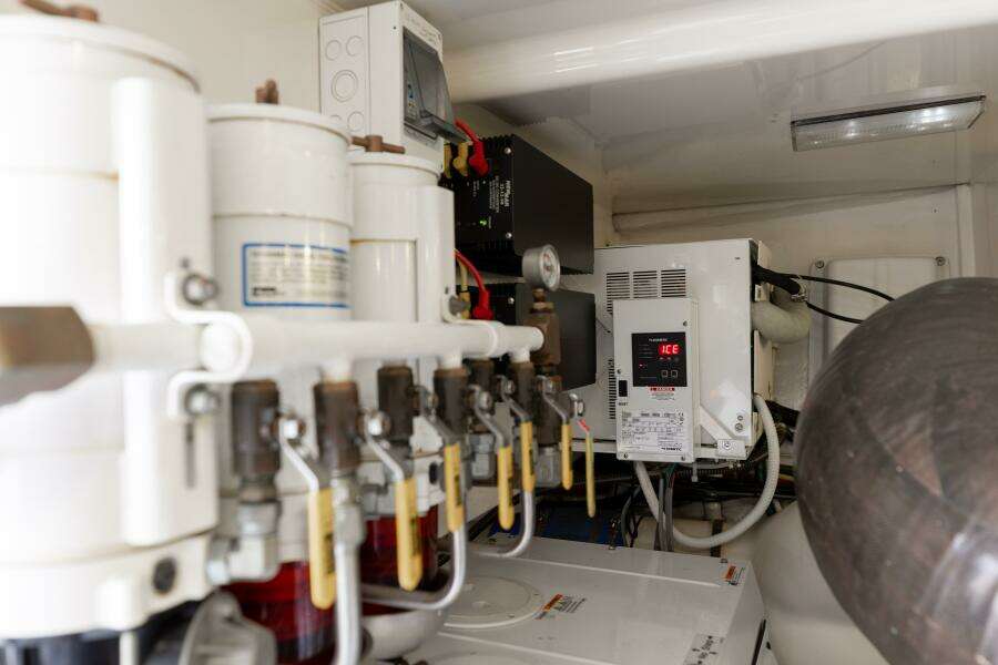 2015 Viking 52 Sport Tower- UP TO IT- Engine Room