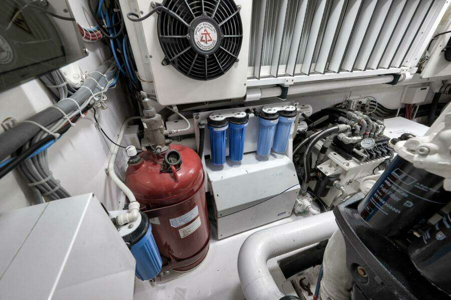 2011 Viking 76 Enclosed Bridge- TEUSEAS- Engine Room