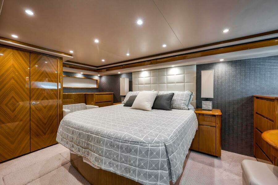 2011 Viking 76 Enclosed Bridge- TEUSEAS- Master Stateroom