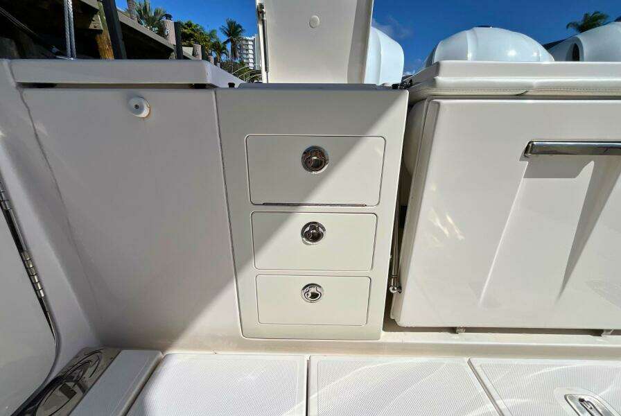 Pursuit 38 - PERSEVERANCE - Cockpit Tackle and Storage