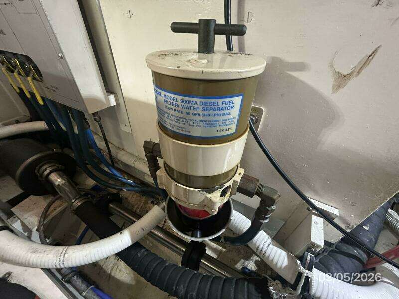 42' Grand Banks port Racor fuel filter