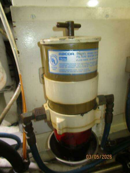 42' Grand Banks starboard Racor fuel filter