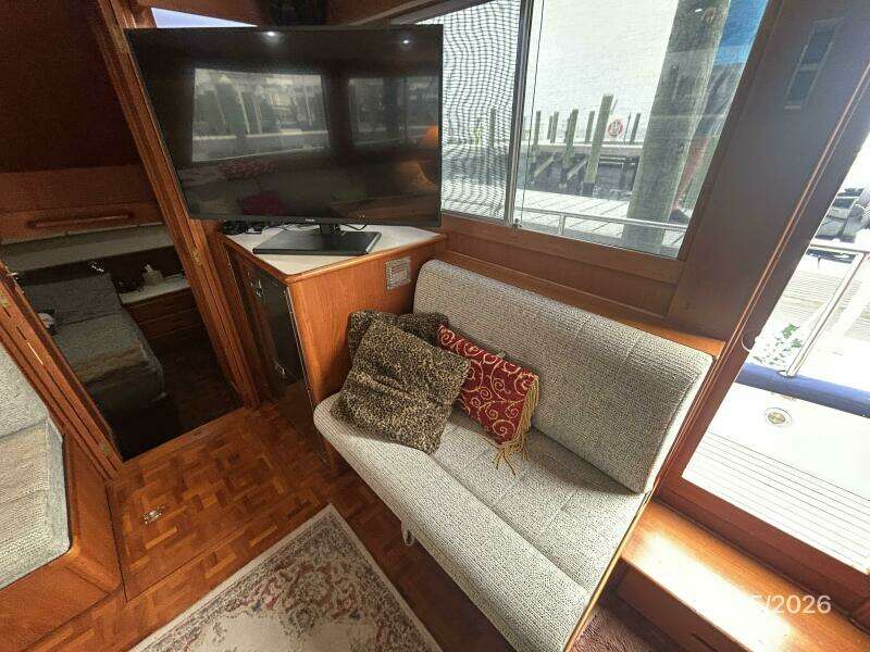 42' Grand Banks salon port aft