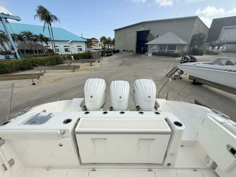 Pursuit 365 DC - SALTY GIRL - Transom 