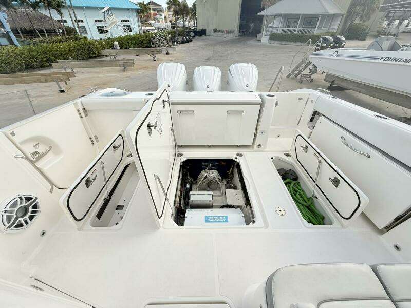 Pursuit 365 DC - SALTY GIRL - Cockpit Storage