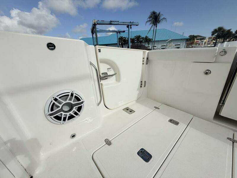 Pursuit 365 DC - SALTY GIRL - Cockpit Dive Door