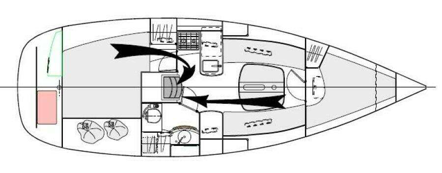 2003 Beneteau Oceanis 311 - Layout