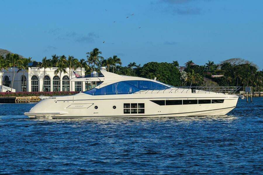 A Checkered Past 70ft Azimut Yacht For Sale