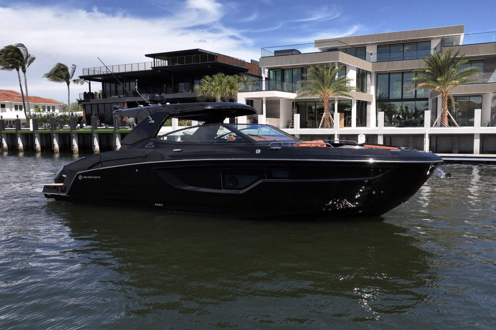 Cruisers Yachts 38 GLS, Blacked Out Edition on the Water