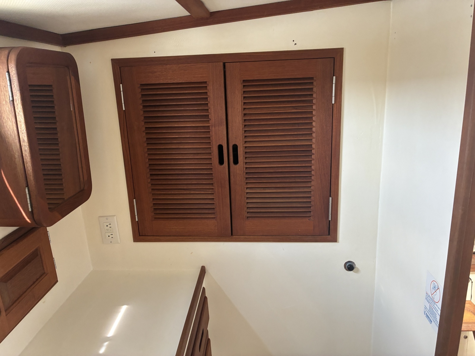 1989 Duffy 35 Flybridge - Helm Wiring Access