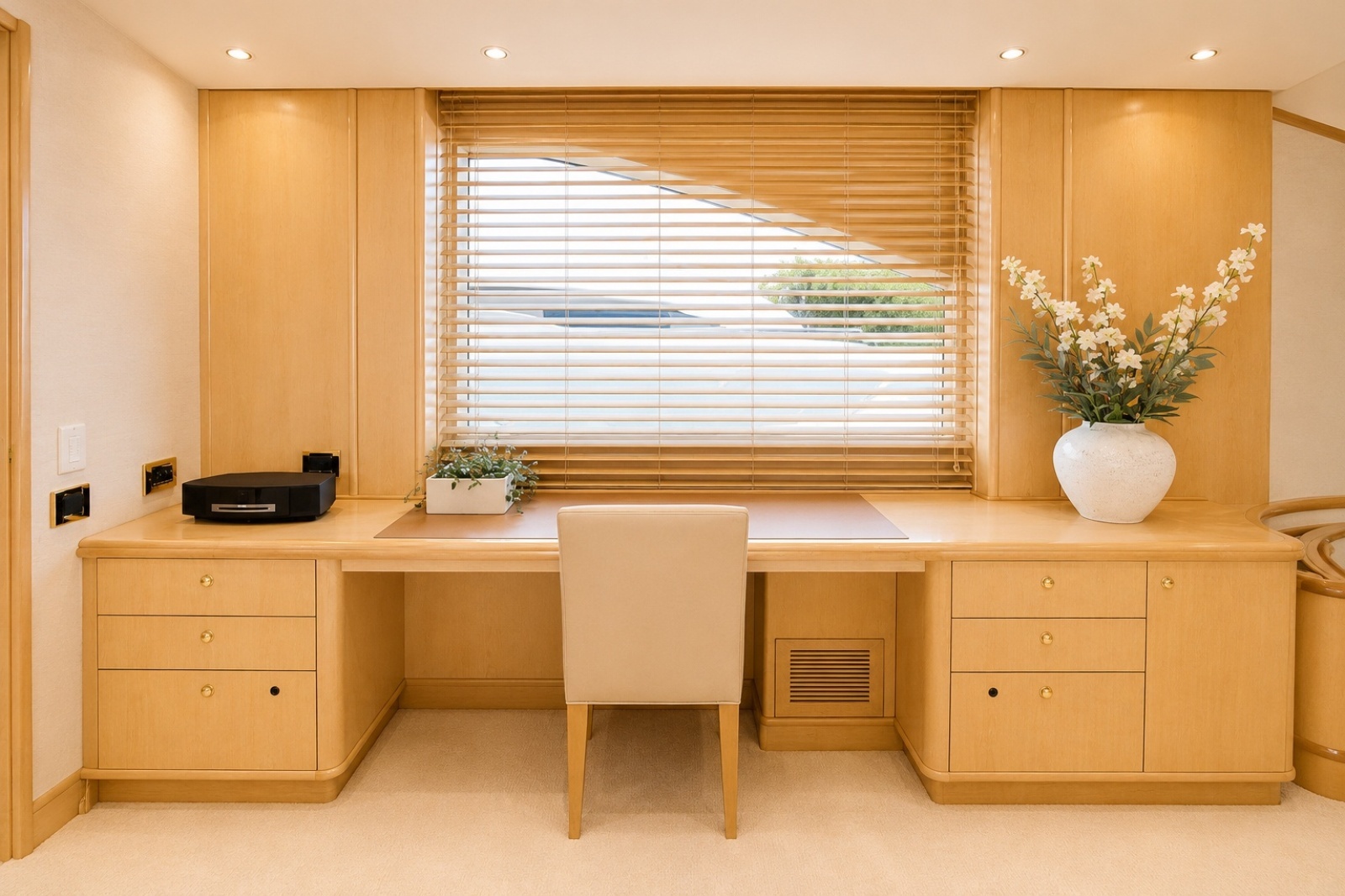 012 Main Deck Master Stateroom Desk And Make Up Counter