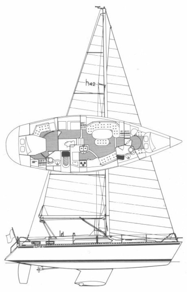 1991 Hunter Passage 42