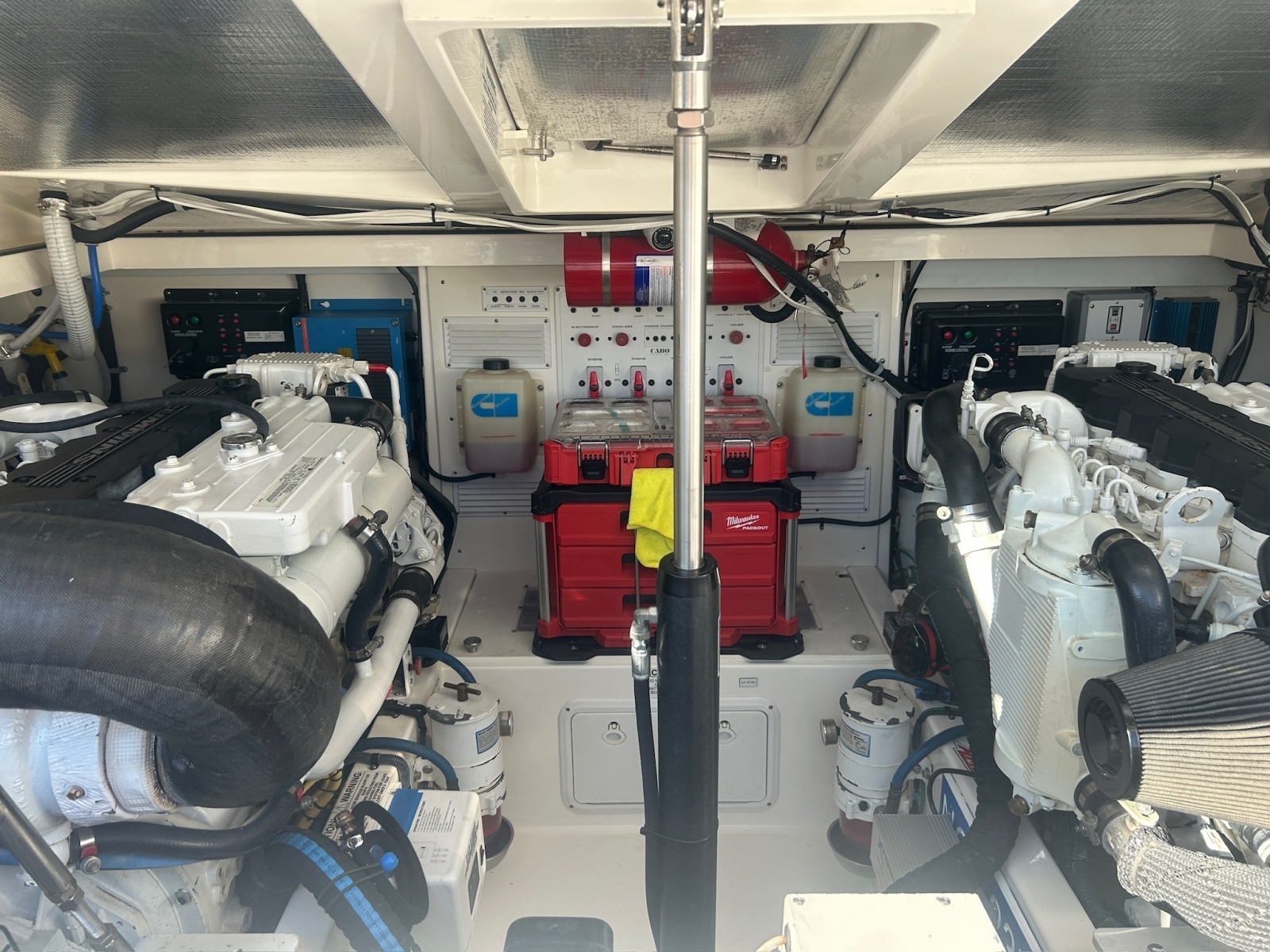 2012 Cabo 32 Express OUTLAW engine room