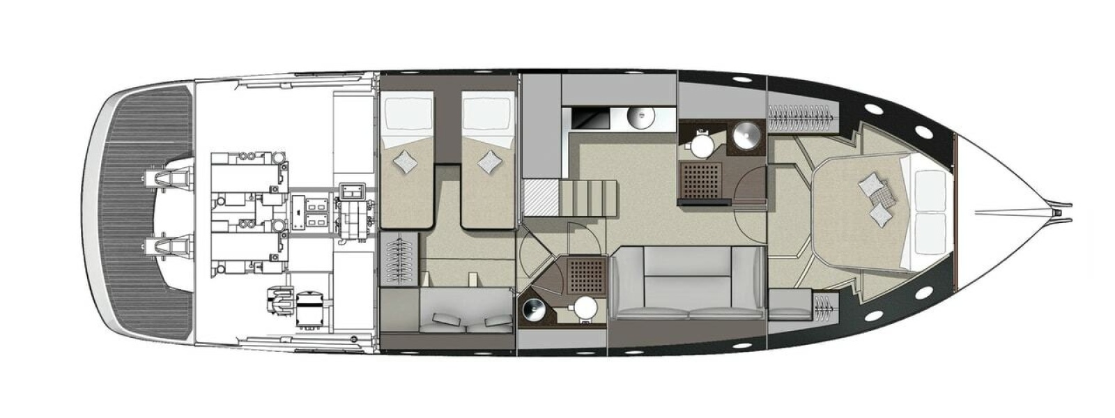 44' 2014 Cranchi M44 HT Hard Top