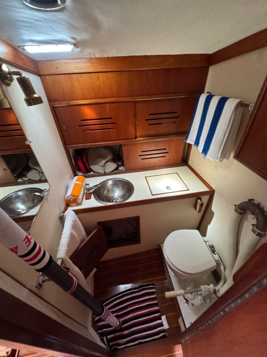 Head vanity and shower