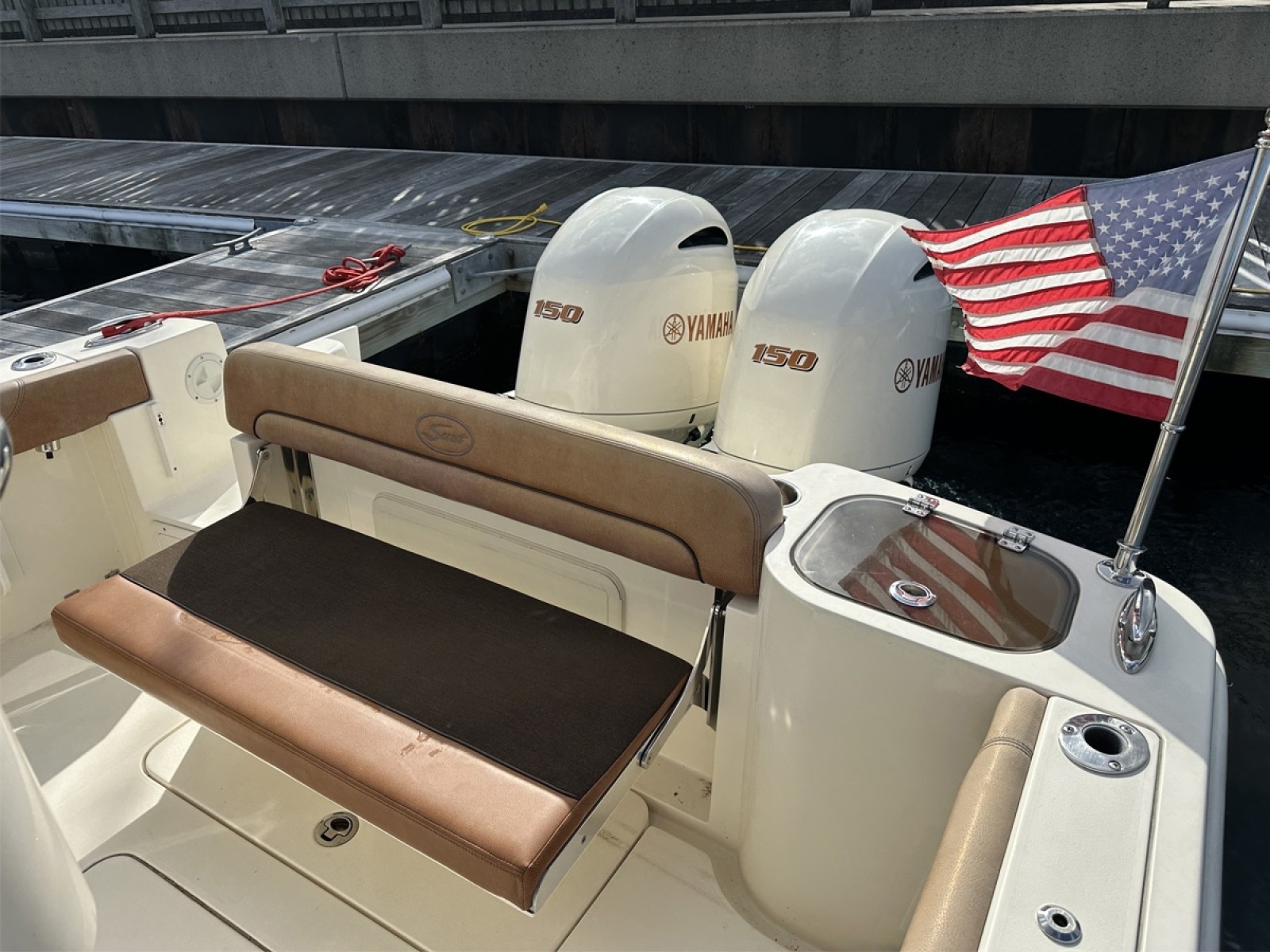 Transom Fold-Down Bench