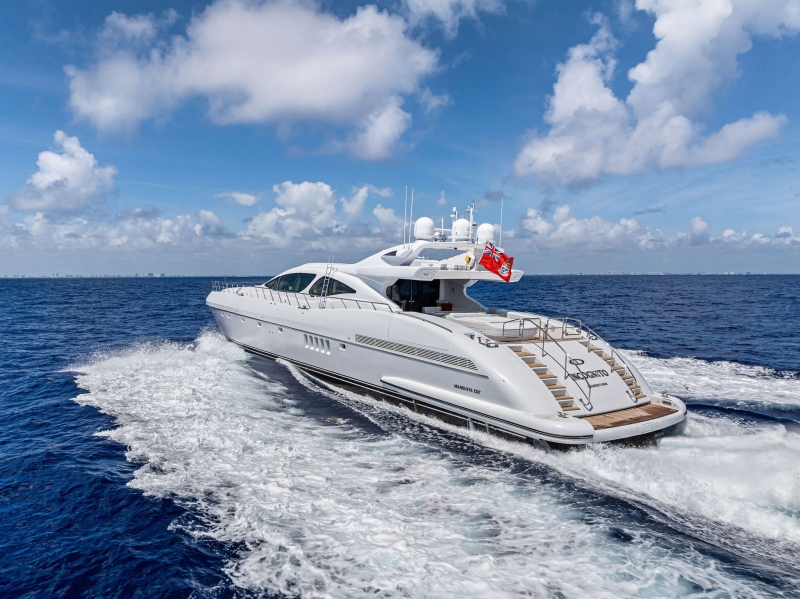 INCOGNITO 130ft Mangusta Yacht For Sale