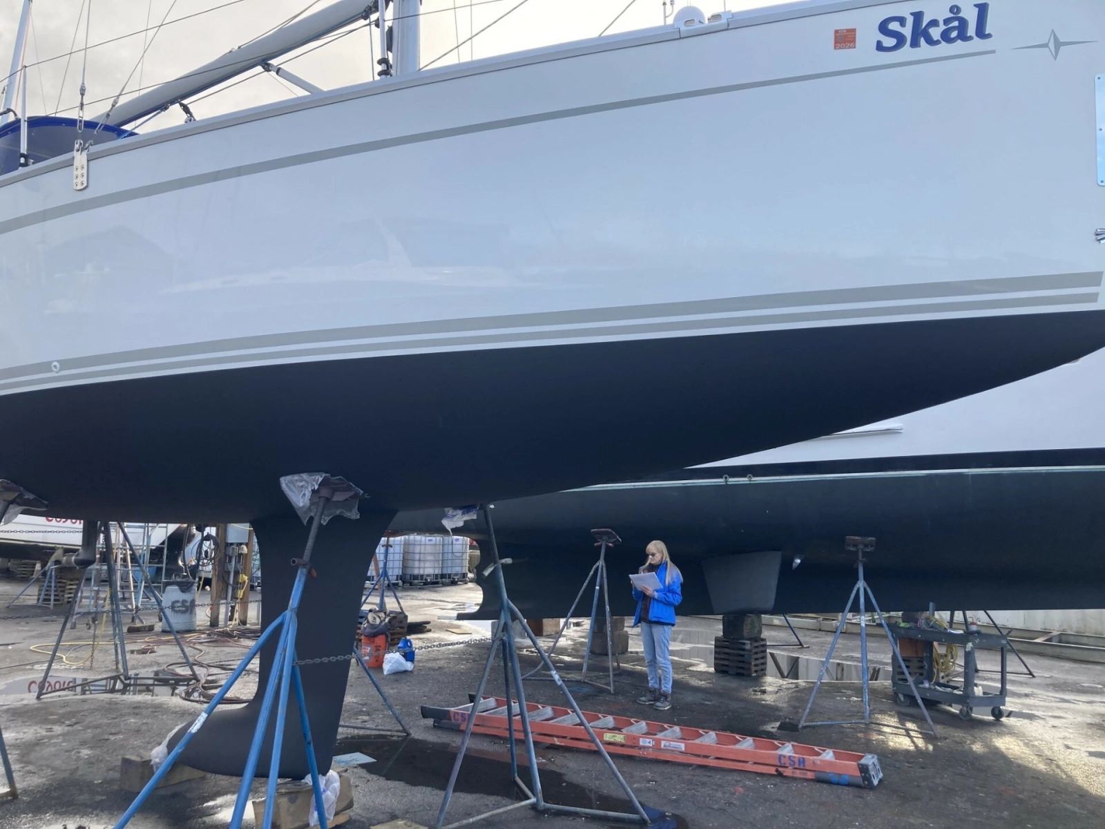 Skal hauled out for bottom paint 1/3/2026