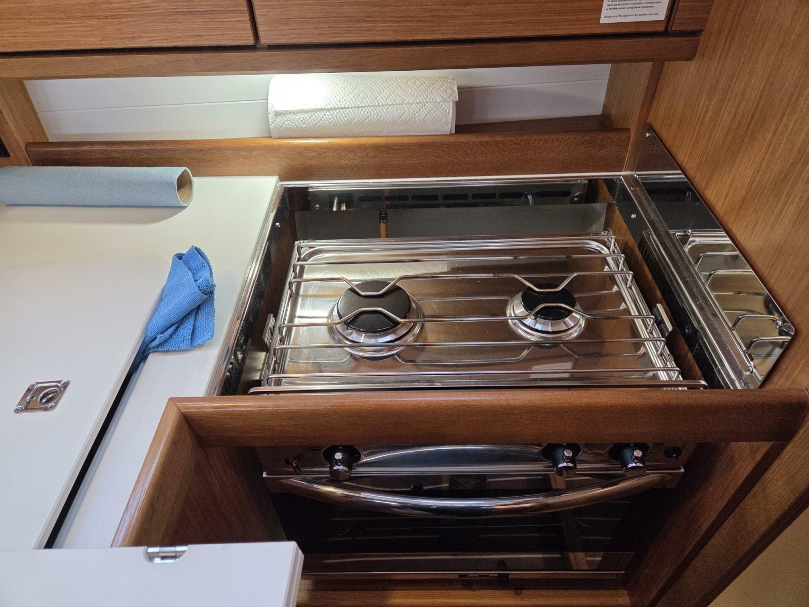 Two-burner propane stove & oven