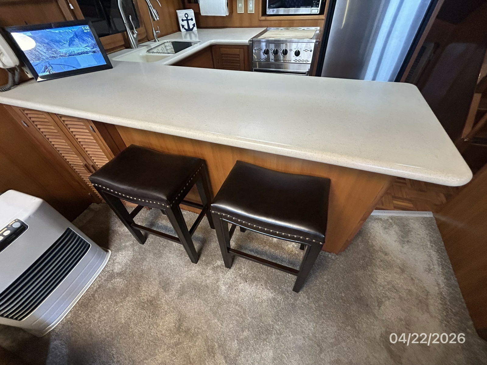 49' DeFever salon port forward countertop
