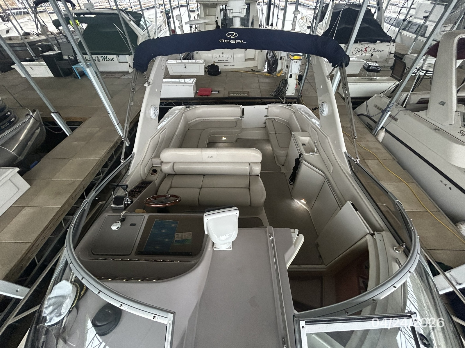 32' Regal upper deck aft