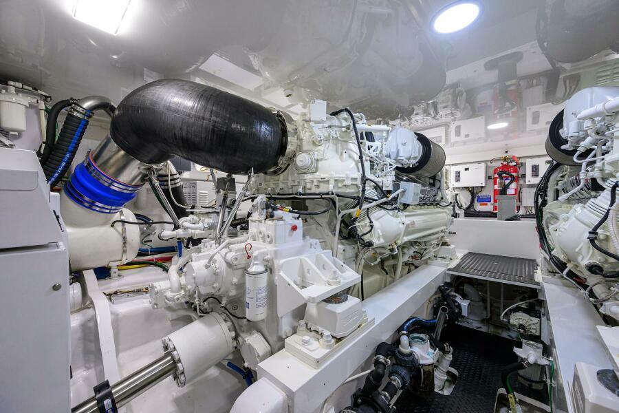 2023 Viking 64 Convertible - Engine Room