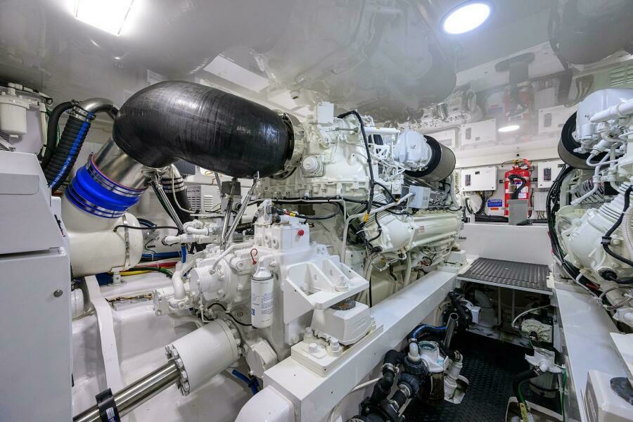 2023 Viking 64 Convertible - Engine Room