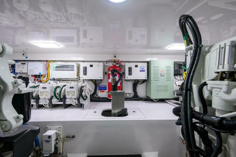 2023 Viking 64 Convertible - Engine Room