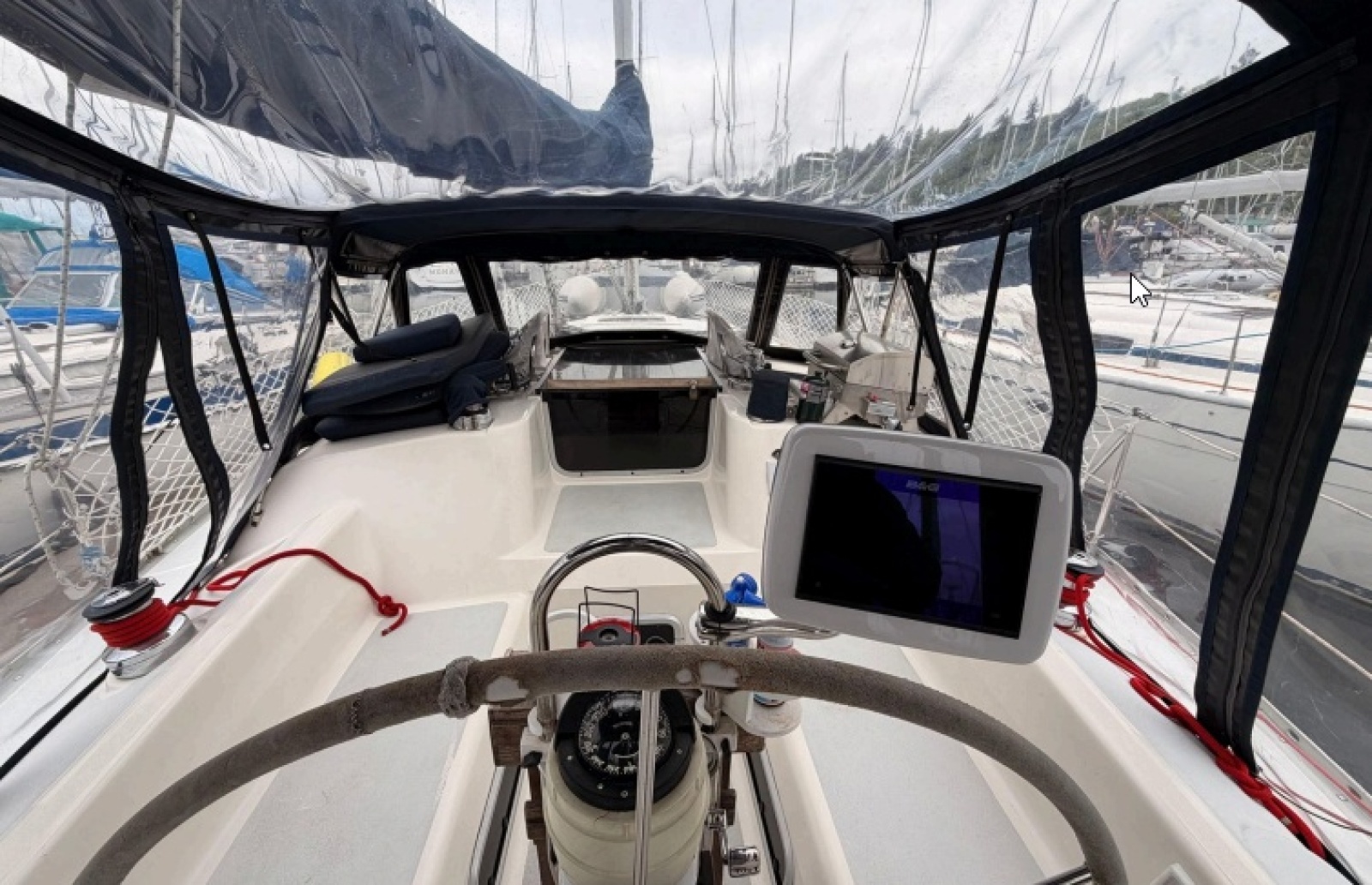 Helm station looking forward