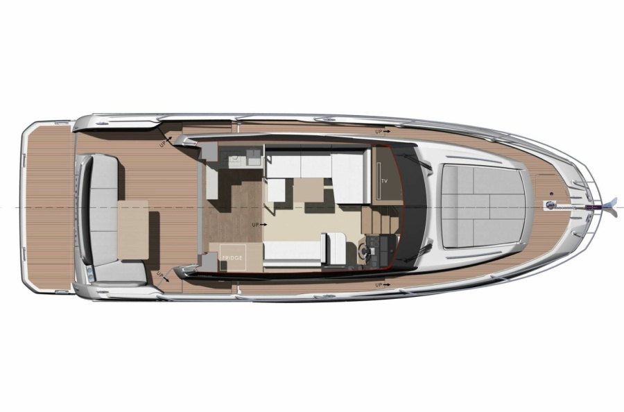 2020 Prestige 420S - Salon & Cockpit Layout