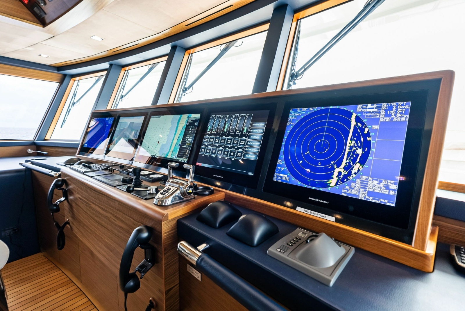 Glass bridge console