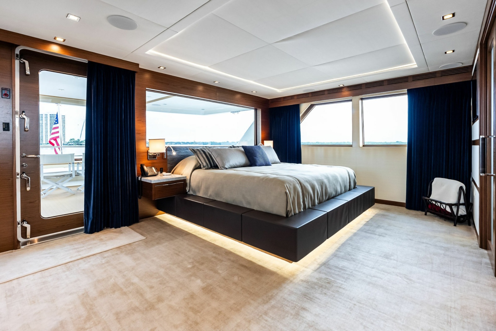 Master stateroom on Bridge Deck 