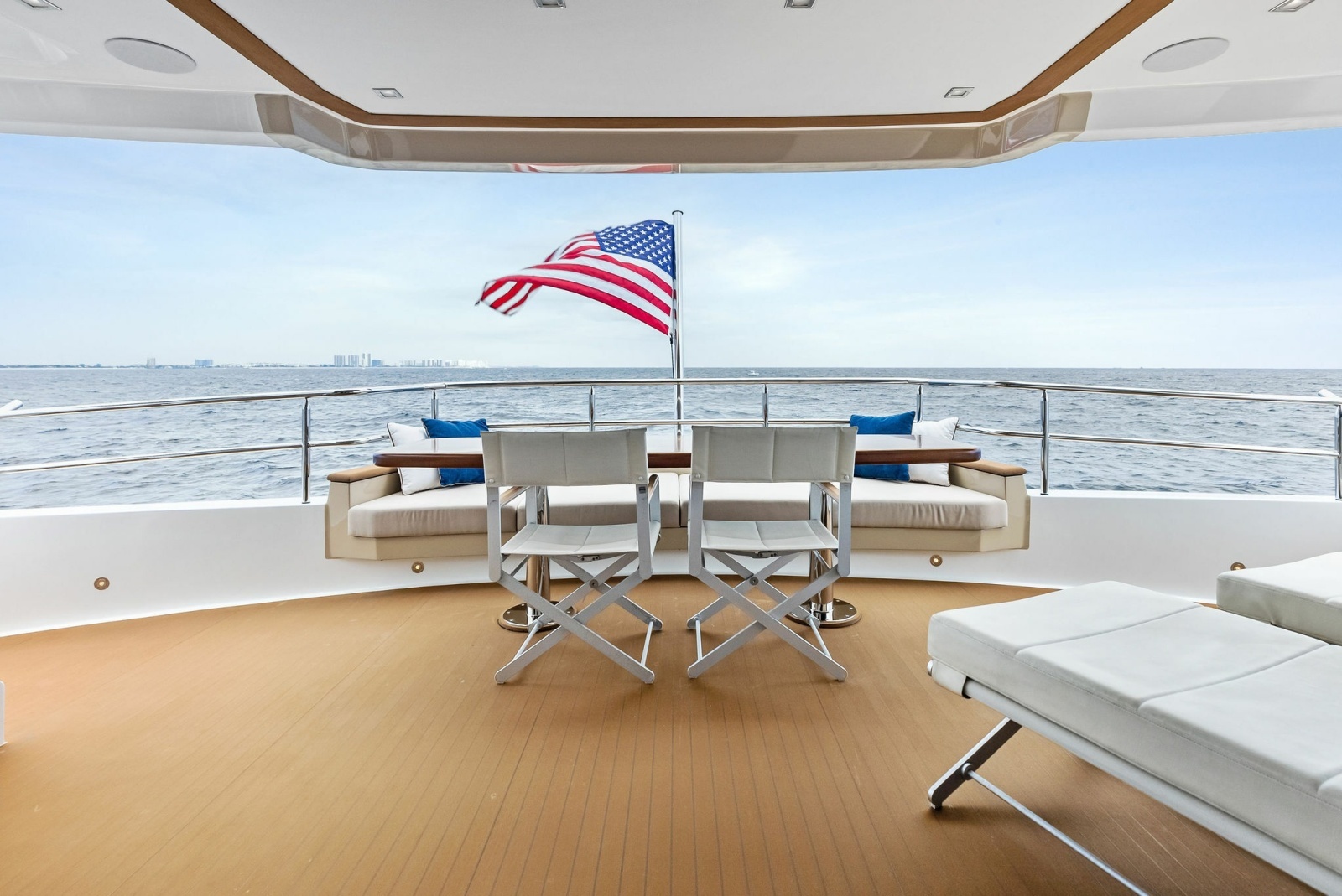 Outside Master Stateroom, aft deck