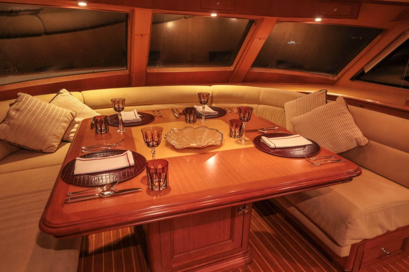 Pilothouse Table Forward to Galley
