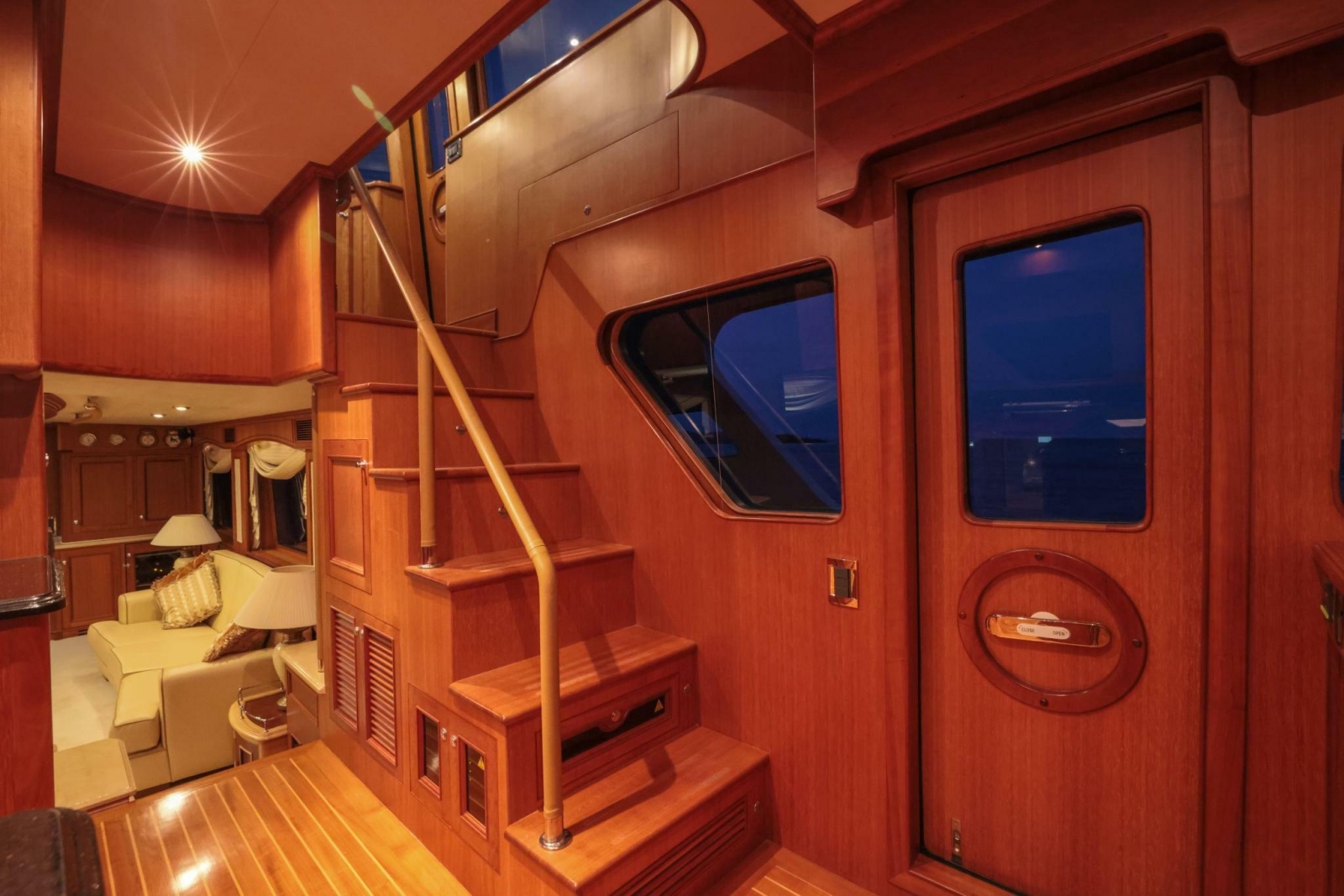 Stairs from Galley to Command Bridge
