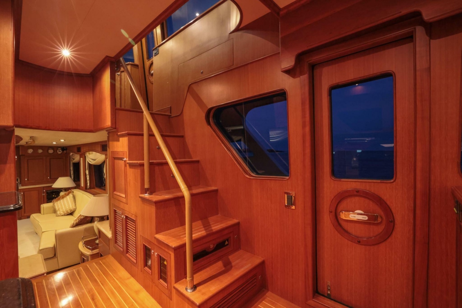 Stairs from Galley to Command Bridge