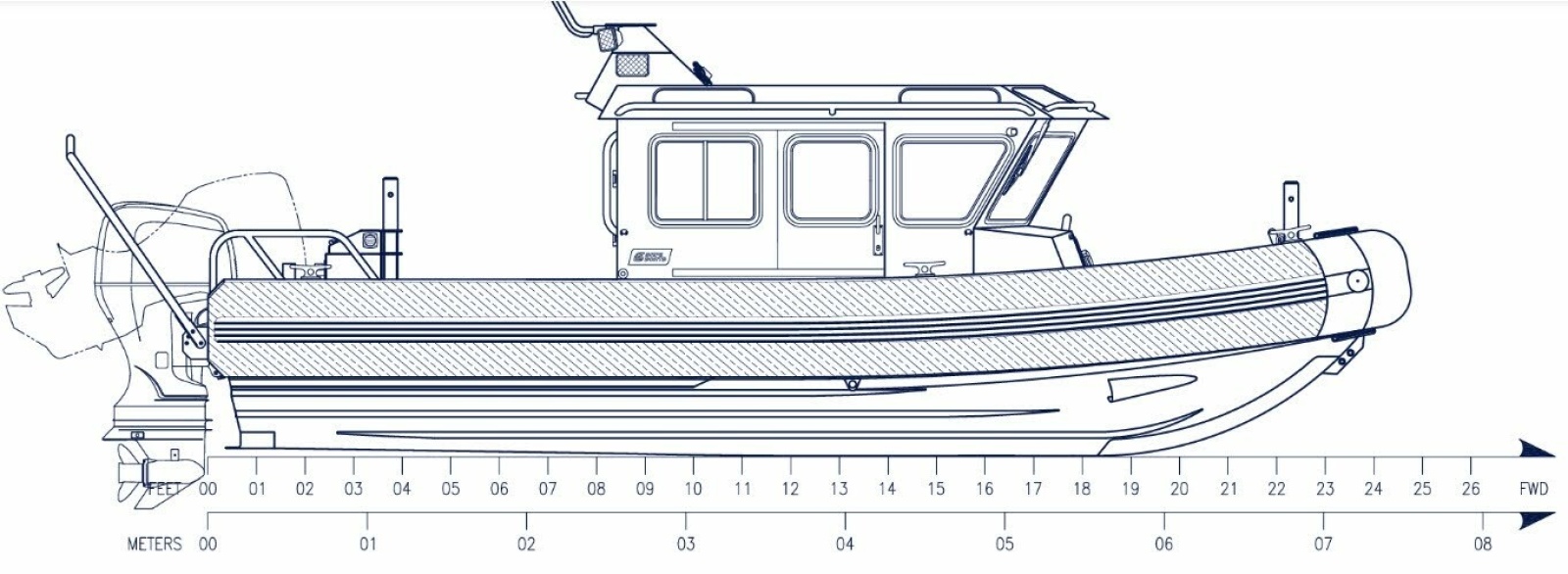 2006 SAFE Boats 25 Defender
