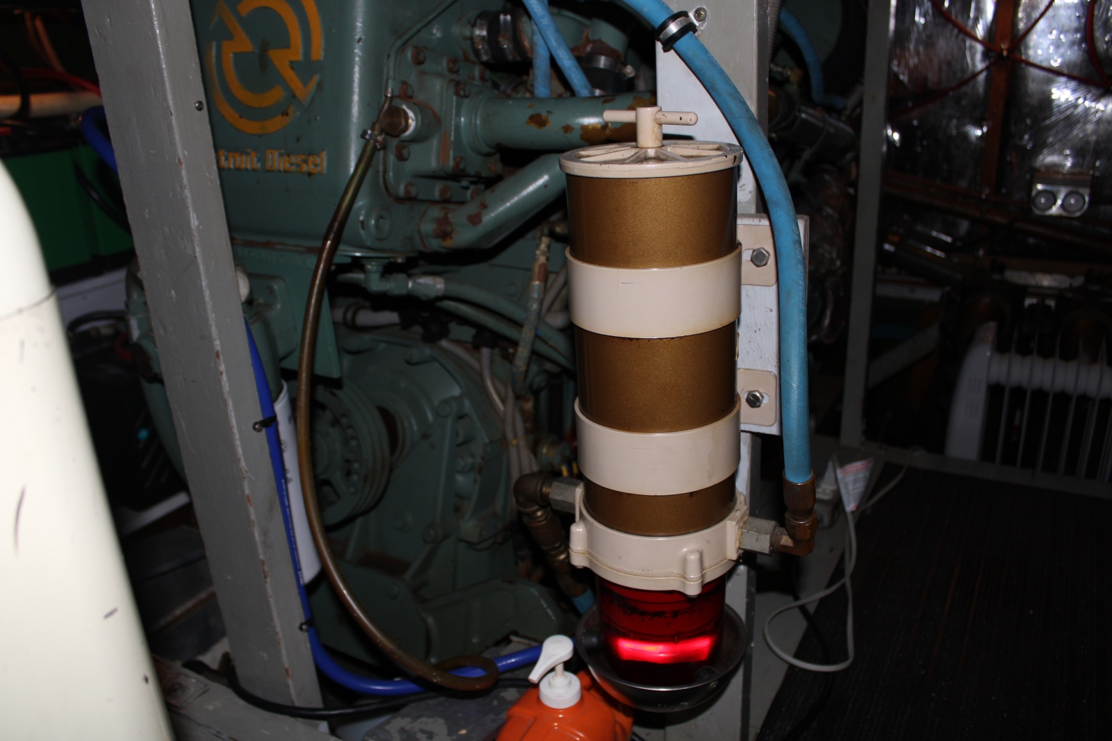 42 ft Bertram - Engine Room